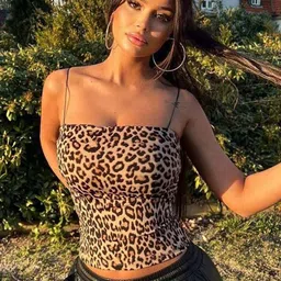StyleCast x Revolte Animal Print Sweetheart Neck Crop Top-image-27