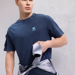 HRX by Hrithik Roshan Pure Cotton Pocket Lifestyle T-shirt-image-70