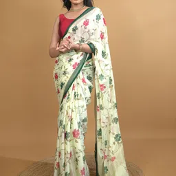HELLA FASHIONS Ethnic Motifs Saree-image-26