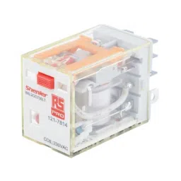 RS PRO Power Relay Plug In Mount 230 V AC Coil 10A Switching Current Model No. 1217814-43
