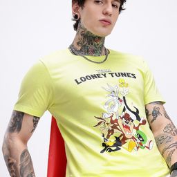 Kook N Keech Looney Tunes Printed Pure Cotton T-shirt-image-85