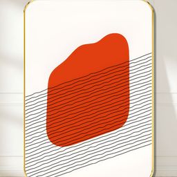 Livin'luxe White & Red Modern Abstract Sparkle Wooden Wall Art-picture-16