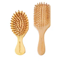 OROSSENTIALS Set Of 2 Wooden Hair Brush-9