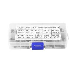 10Values 200PCS NPN PNP Power Transistor Assortment Assorted Kit BC327-BC558 with Clear Plastic Box - RS178410Values 200PCS NPN PNP Power Transistor Assortment Assorted Kit BC327-BC558 with Clear Plastic Box - RS1784 image 3