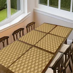 Aura 6-Pcs Brown & Beige Printed Table Placemats-8