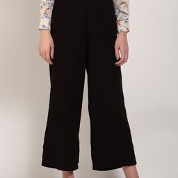 RARE Women Black Parallel Trousers-image-38