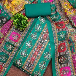 Lilots Art Silk Unstitched Dress Material-picture-16