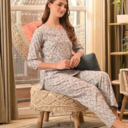 Mintmarie Women Printed Night suit-image-52
