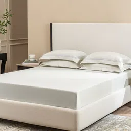 SANSAAR A DDECOR BRAND LIVE CONSCIOUSLY White Solid Cotton 3 Piece Bedding Set-image-57