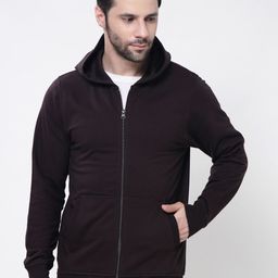 Kalt Men Hooded Front-Open Sweatshirt-image-26