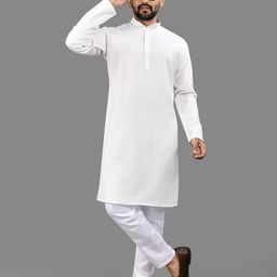 allan peter Men Embroidered Kurta-12