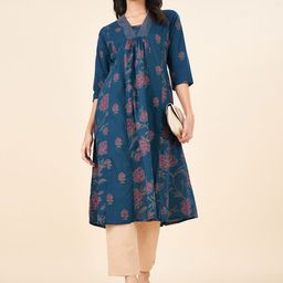 RANGMANCH BY PANTALOONS Women Floral Printed Cotton A-Line Kurta-picture-35