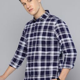 Flying Machine Slim Fit Checked Pure Cotton Casual Shirt-picture-11