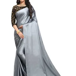 Aruna SareesSolid Satin Saree-picture-35