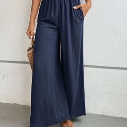 KPOP Women Relaxed Loose Fit Parallel Trousers-image-55