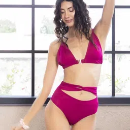 EROTISSCH Cut-Out Details Swim Bikini Set-14