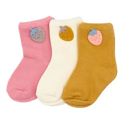 YOUSTYLO Kids Pack Of 3 Ankle-Length Socks-14