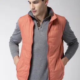 Mast & Harbour Men Rust Solid Puffer Jacket-picture-51