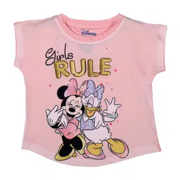 Minnie Girls Pink Minnie Mouse Printed Top-image-10