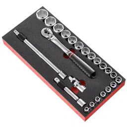 FACOM Foam Tool Tray 1/2 Storage Inlay Black & Red, MODM.SL171-36-13