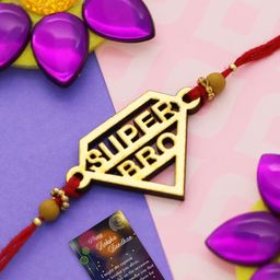 Silver Shine Rakhi With Roli Chawal Greeting Card-image-67
