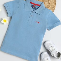 Hopscotch Boys Solid Mandarin Collar Slim Fit T-shirt-picture-11