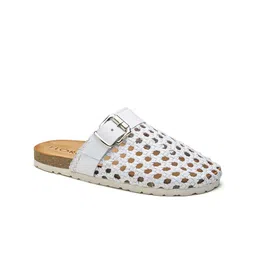 Peach Flores Velencia Women Laser Cuts Leather Flats-image-82