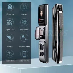 GOLENS Digital Door Lock with Camera Wi-Fi Remote Biometric, X74 image 5