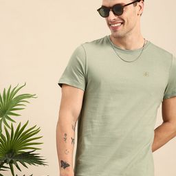 Mast & Harbour Men Pure Cotton Bio Finish T-shirt-image-26