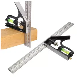FLAMINGO ENTERPRISE Combination Square Stainless Steel 300 mm Tongue & 300 mm Blade Length, FM-44-27