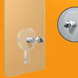 upkaranwale White Nail Free Adhesive Wall Hooks-41