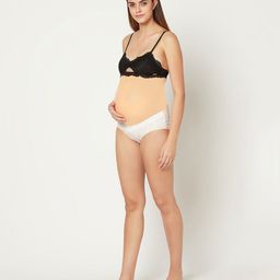 MAMMA PRESTO Low Waist Abstract Printed Maternity Panty - Peach-image-11