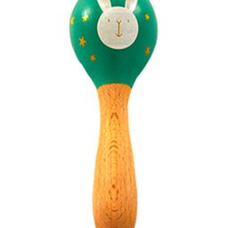 Playbox Wooden Non-Toxic Forest Rattle Toys for Kids | Discover Sounds and Explore Textures, Pack of 1 in Multicolor (Teal)-27