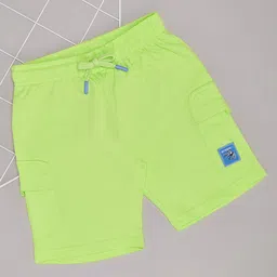 Pantaloons Junior Pocket & Patch Detailed Shorts - Sunny Lime-picture-40