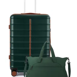Assembly Odyssey Set Of 2 Textured Hard-Sided Medium Trolley Bag & Duffle Bag-37