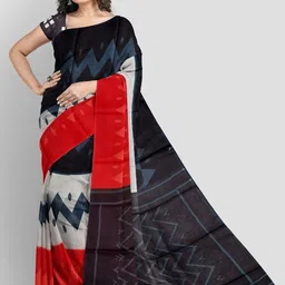 Lovwear Women Black Sarees-picture-7