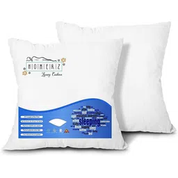 Homerz 2-Pcs White & Blue Printed Durable Cushions-picture-11