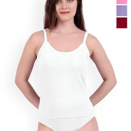 inner element Pack Of 4 Pure Cotton Breathable Camisoles-image-15