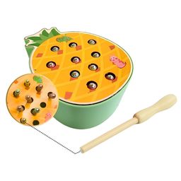 Happy Hues Pineapple Wooden Sorting & Stacking Toy- Skills Enhancement Motor Skill Toy for Toddlers image 3