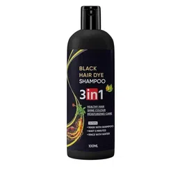 CHIWA 3 In 1 Black Hair Dye Shampoo- 100ml-picture-1