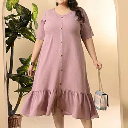 PrettyPlus by Desinoor.com Women Plus Size Fit & Flare Dress-image-39