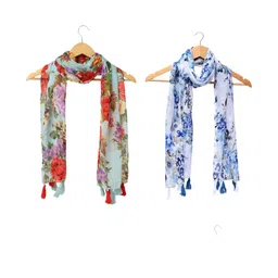 StoleVilla Floral Chiffon Stoles-picture-21