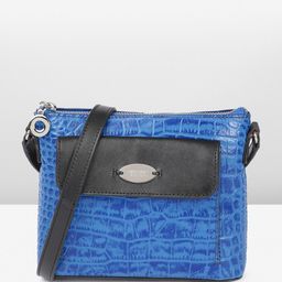 Hidesign Animal Textured Leather Opihi Structured Sling Bag-50