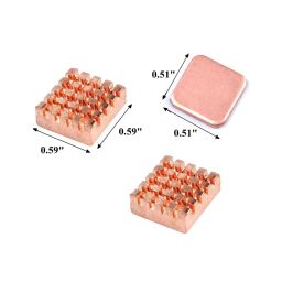 3-in-1 Copper Heat Sink for Raspberry Pi 3-in-1 Heat Sink Self-Adhesive Heat Sink CPU Cooler for Raspberry Pi 2/ Pi 3/ Pi 3B+/ Pi 4 - RS1793-in-1 Copper Heat Sink for Raspberry Pi 3-in-1 Heat Sink Self-Adhesive Heat Sink CPU Cooler for Raspberry Pi 2/ Pi 3/ Pi 3B+/ Pi 4 - RS179 image 2