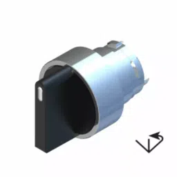RS PRO 3 Position Selector Switch Head 22.5 mm Cutout Black Handle, 2383924-12