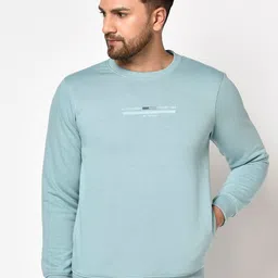 Octave Men Teal Blue Sweatshirt-picture-58