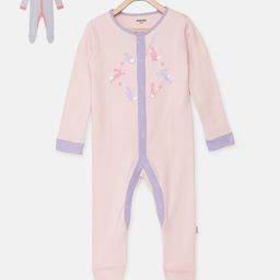 mackly Infant Girls Set Of 2 Printed 100% Cotton Sleepsuits-image-23