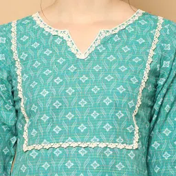 Jompers Women Ethnic Motifs Printed Regular Kurta with Palazzos & With Dupatta image 2
