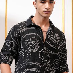 HIGHLANDER Men Slim Fit Opaque Casual Shirt-picture-45