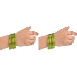 1ST TIME Set Of 24 Green Alloy Bangles-picture-46